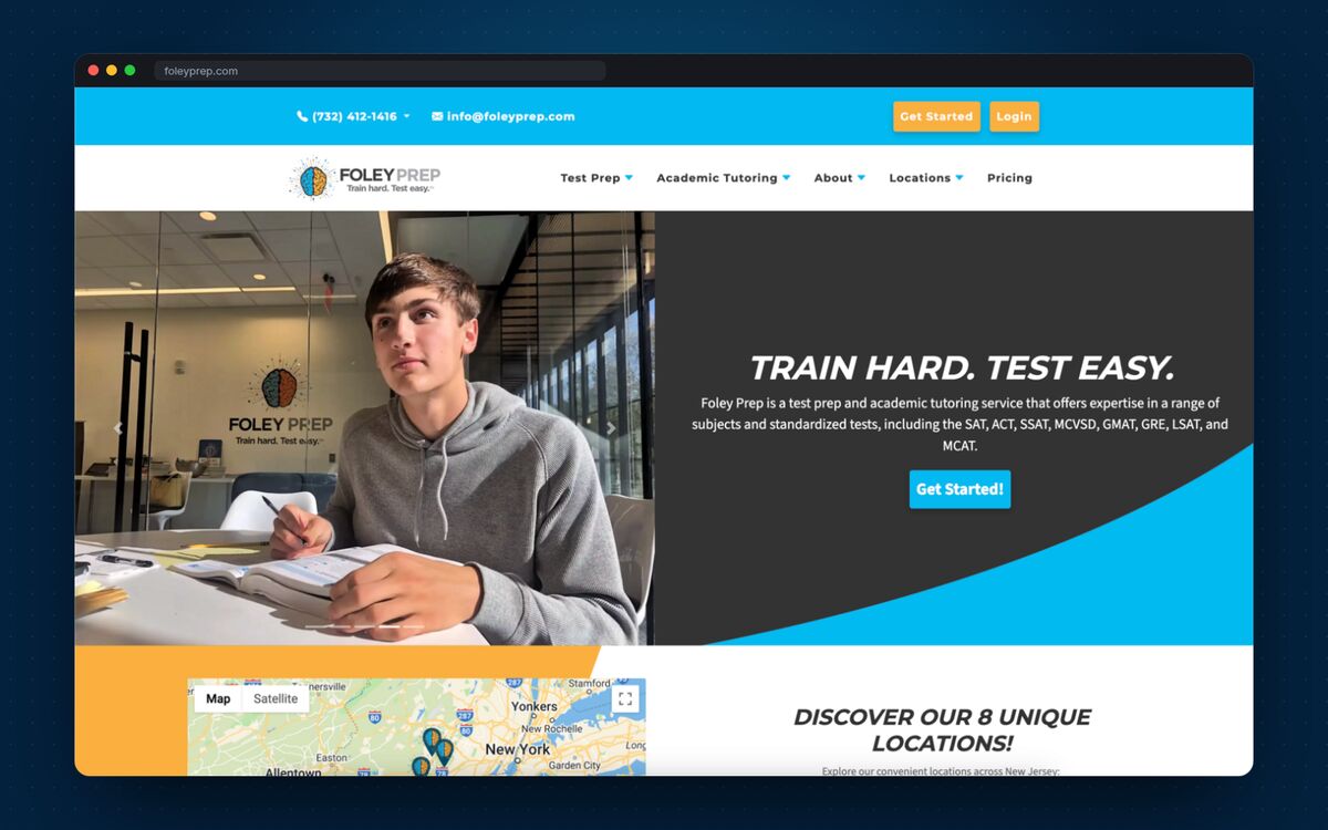 Foley Prep website