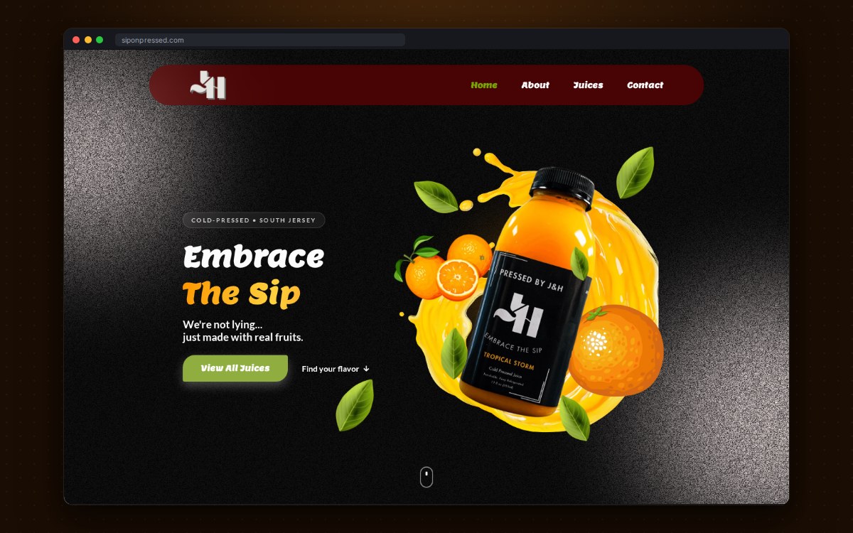 Pressed by J&H juice website